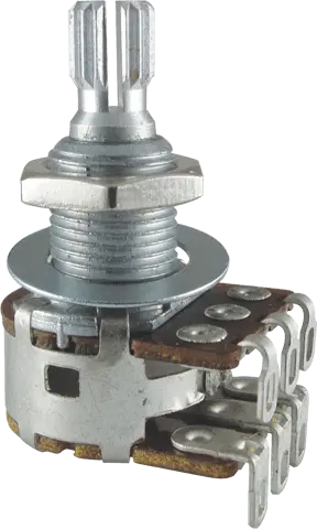 Bourns, Dual MN Taper, Knurled Shaft Potentiometer