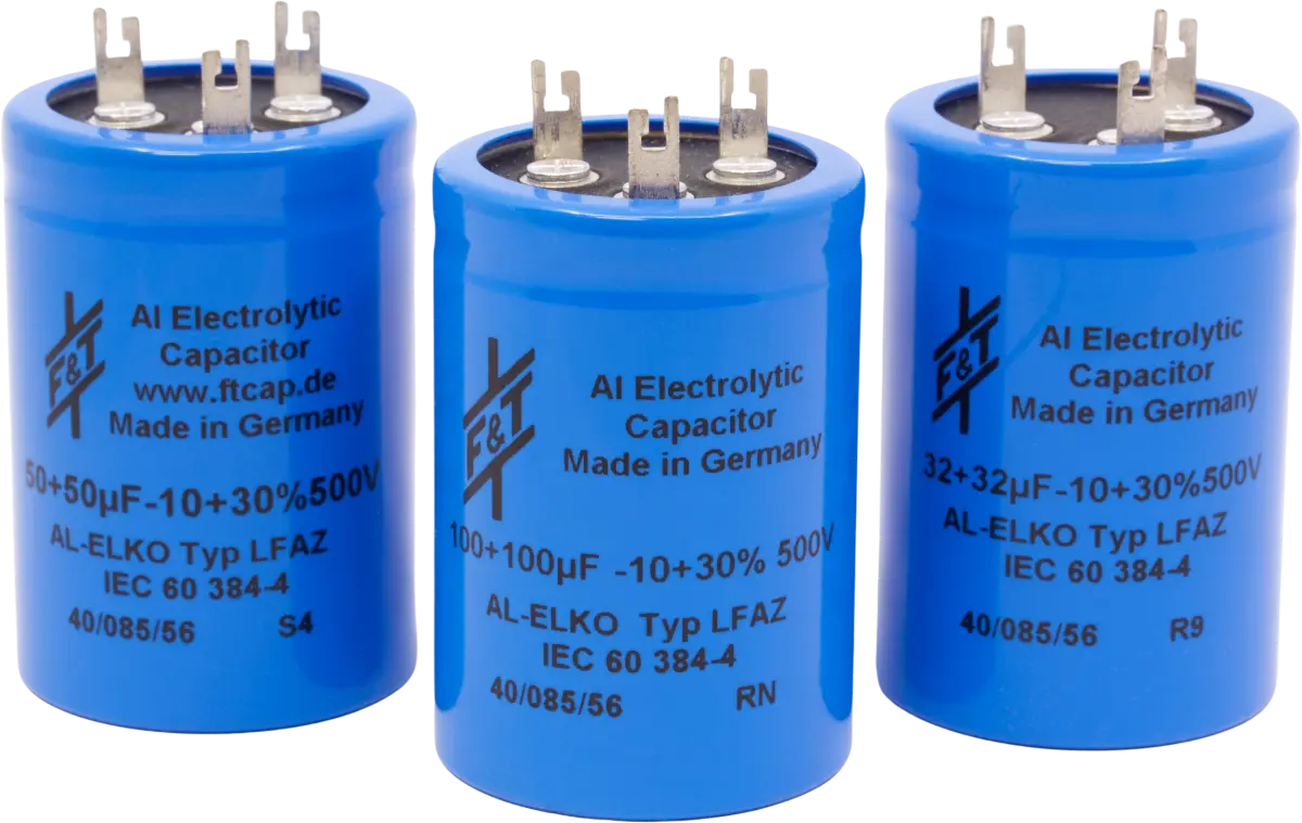 F&T 450V Multi-section Electrolytic Capacitor