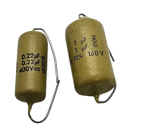 Ducon Axial Mustard Capacitor