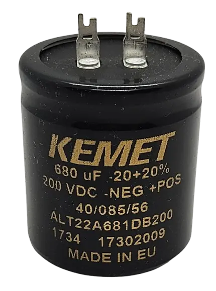 [ALT22A681DB200] Kemet 200v 680uF Radial Capacitor